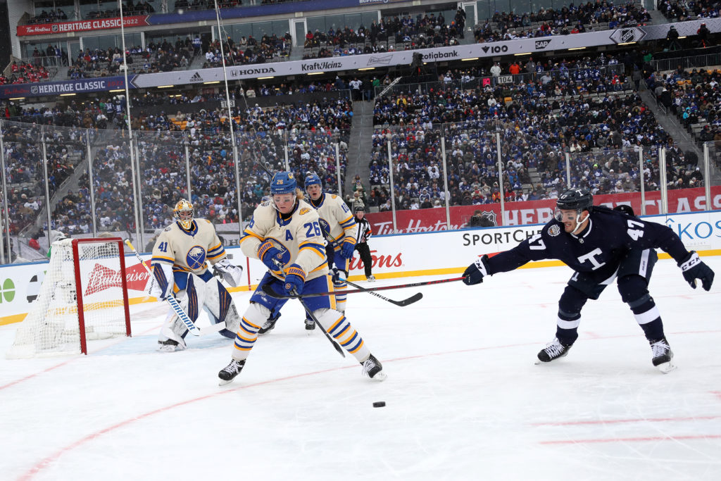 Auston Matthews Toronto Maple Leafs 2022 NHL Heritage Classic Game