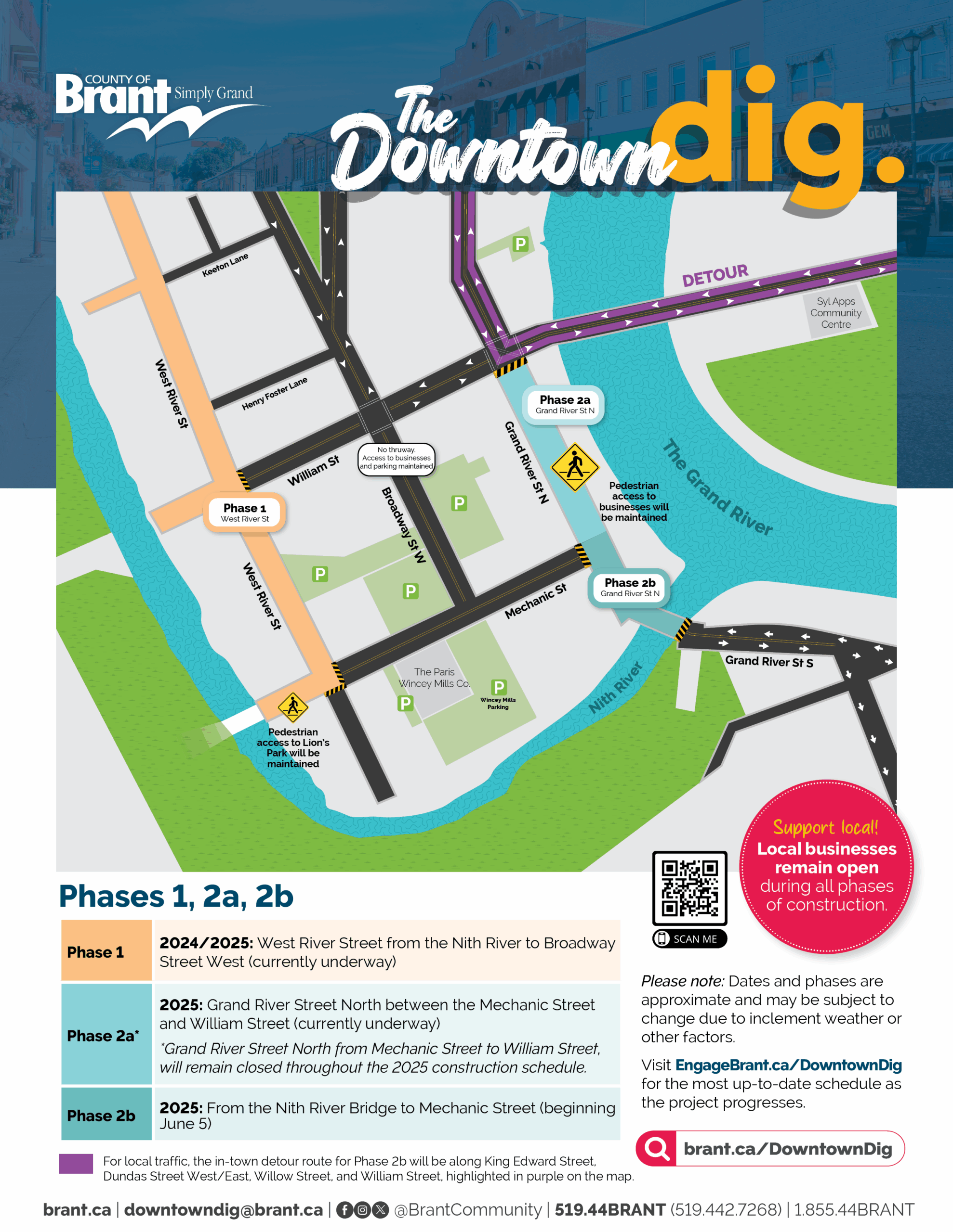 Phase Two of Downtown Dig to commence on June 5 | BrantBeacon
